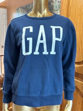 GAP Navy Blue Sweatshirt with White Logo
